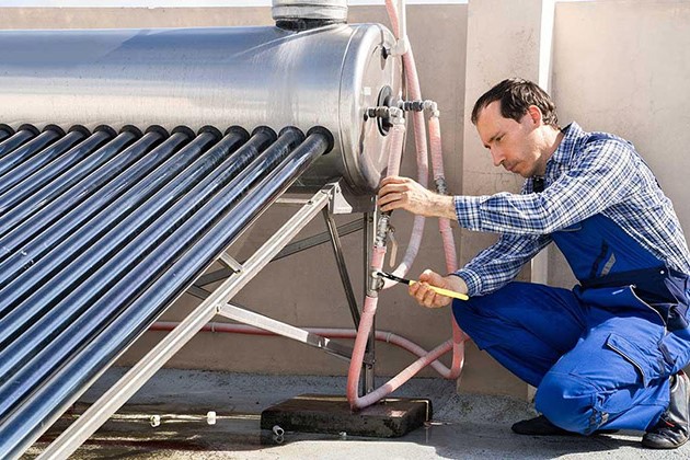 Solar Water heater installation